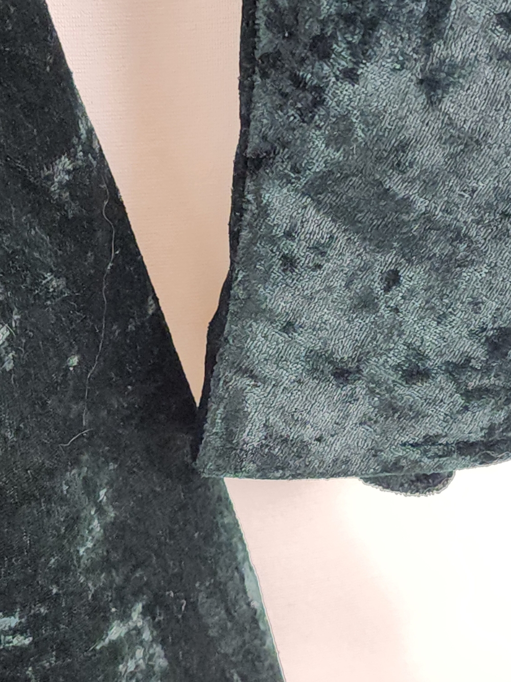 Deep Green Velvet Scoop Neck Fit & Flare Dress - Picture 5 of 7